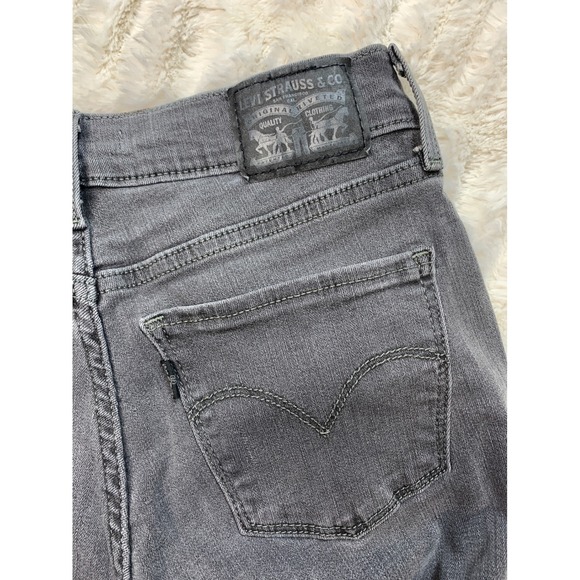 Levi's 710‎ Jeans Womens 26 Charcoal Gray Super Skinny Denim Casual Cotton Blend - Picture 8 of 9